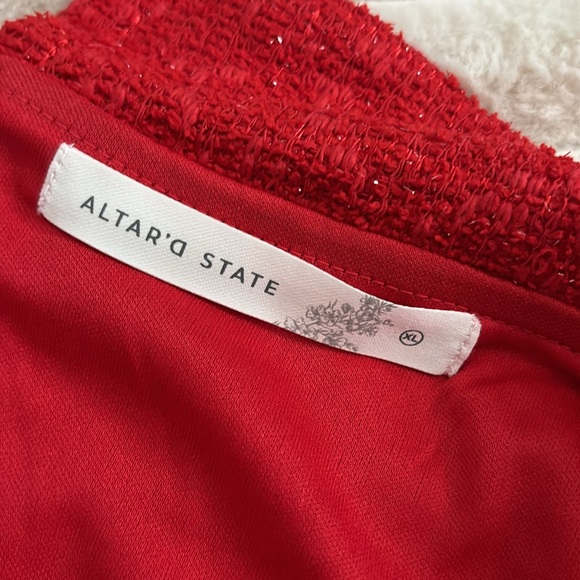 Altr’d State Elle strapless red/ sparkle romper - XL - Picture 6 of 8